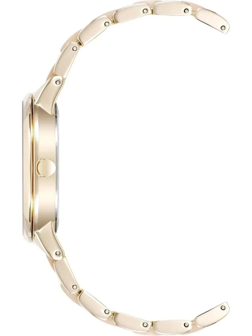 Anne Klein Women's Pink Gold Analog Quartz Fashion Resin Bracelet Luxury Watch